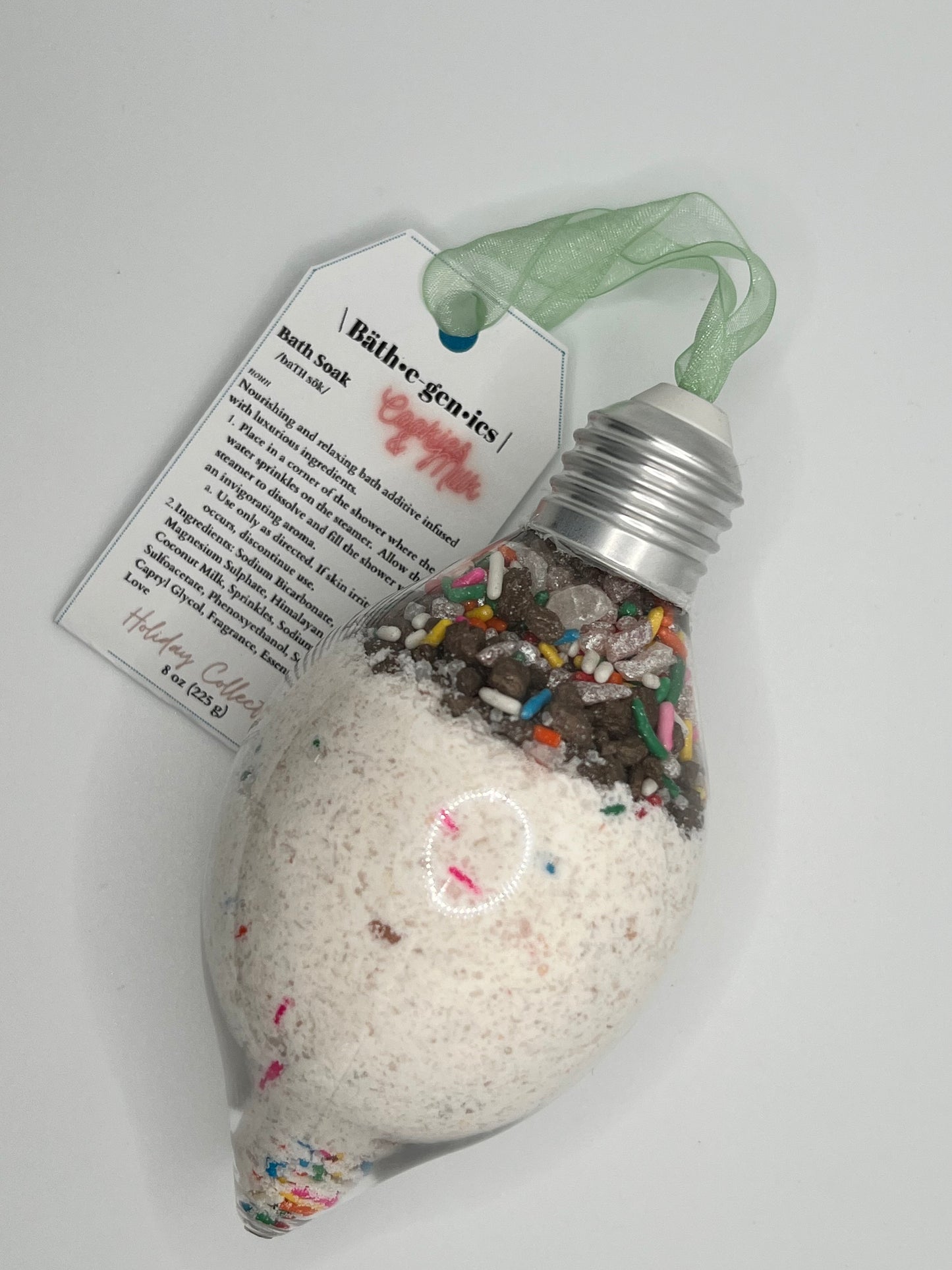 Cookies & Milk Bath Soak Christmas Ornament